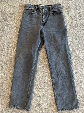 Abercrombie & Fitch 90s Straight Ultra High Rise Jeans Black Wash Women’s 30/10